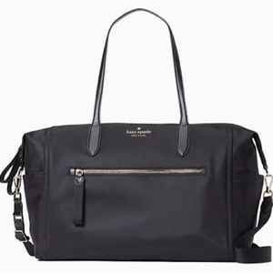 Sleek Kate Spade Chelsea Duffle/Weekender with luggage sleeve. Only used once.